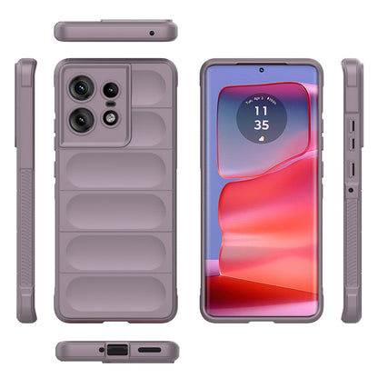 Motorola Edge 50 Pro 5G Global Magic Shield TPU + Flannel Phone Case: Durable, Non-toxic, Easy Access, Stylish Design