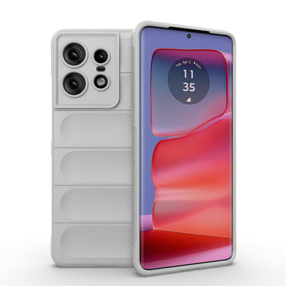 Motorola Edge 50 Pro 5G Global Magic Shield TPU + Flannel Phone Case: Durable, Non-toxic, Easy Access, Stylish Design