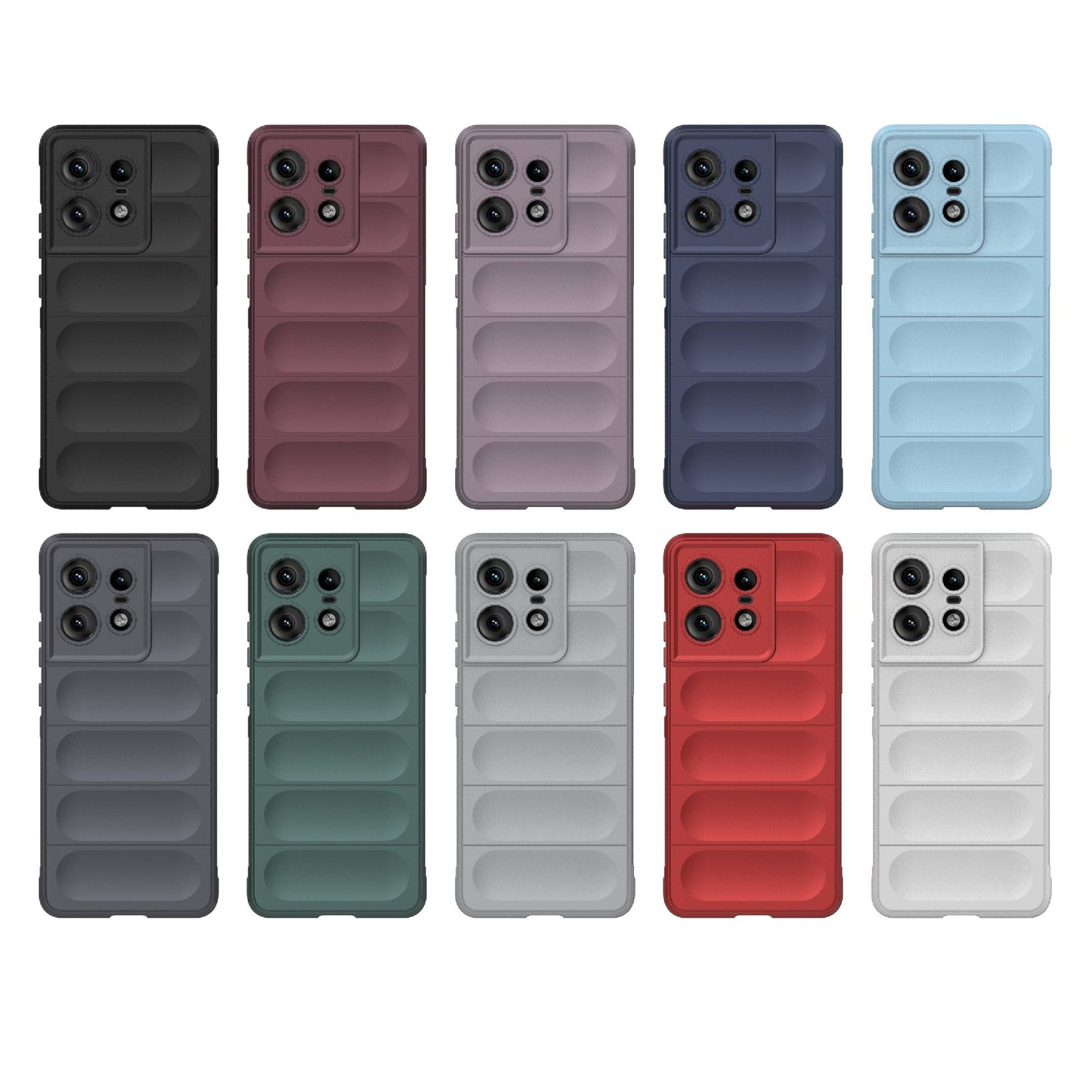 Motorola Edge 50 Pro 5G Global Magic Shield TPU + Flannel Phone Case: Durable, Non-toxic, Easy Access, Stylish Design