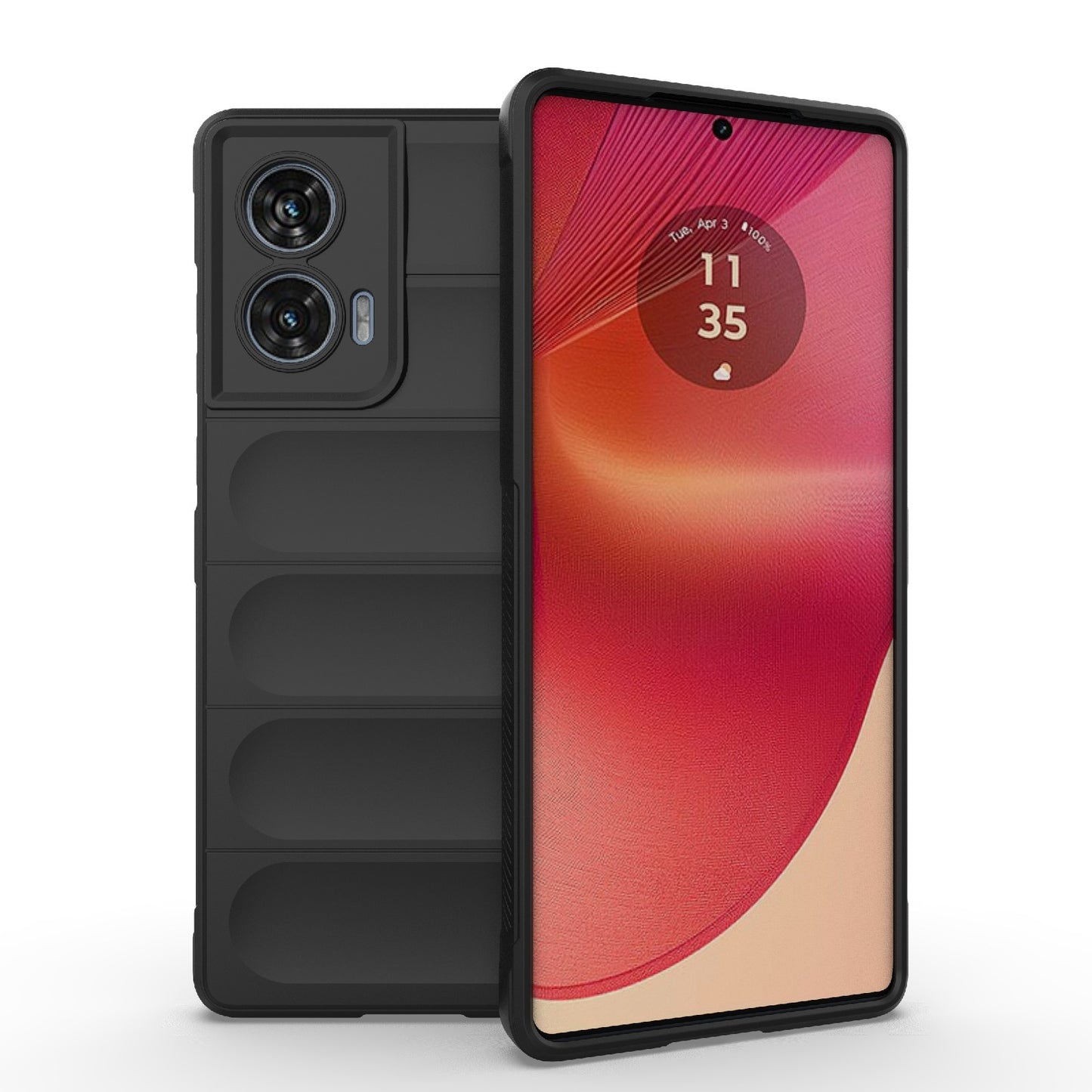 Motorola Edge 50 Fusion 5G Global Magic Shield TPU + Flannel Phone Case: Durable, Non-toxic, Easy Access, Stylish Design