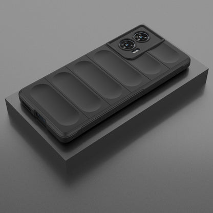 Motorola Edge 50 Fusion 5G Global Magic Shield TPU + Flannel Phone Case: Durable, Non-toxic, Easy Access, Stylish Design
