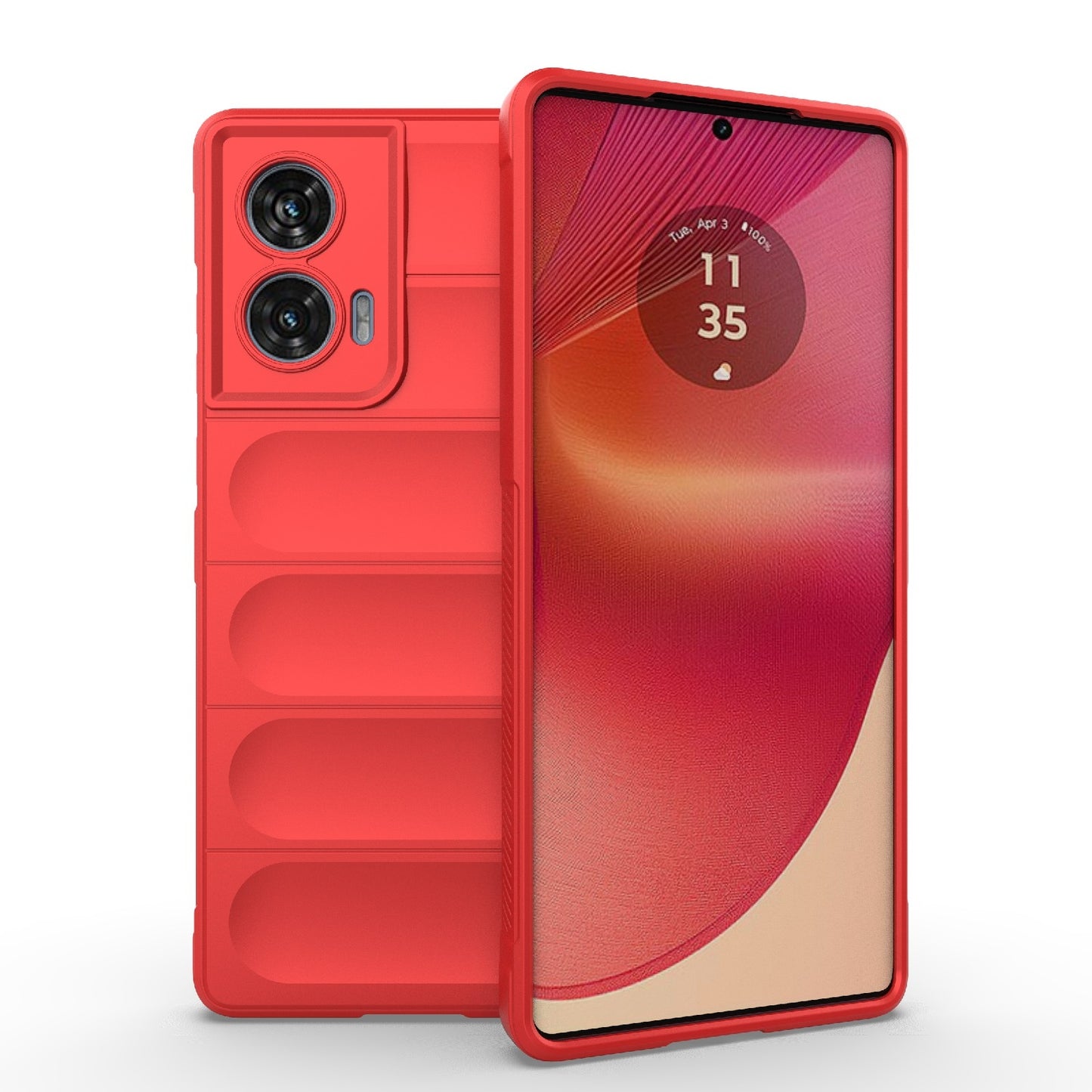 Motorola Edge 50 Fusion 5G Global Magic Shield TPU + Flannel Phone Case: Durable, Non-toxic, Easy Access, Stylish Design