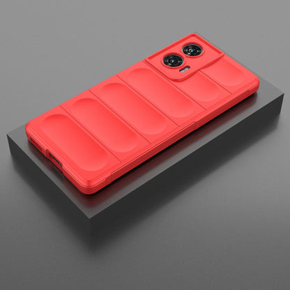 Motorola Edge 50 Fusion 5G Global Magic Shield TPU + Flannel Phone Case: Durable, Non-toxic, Easy Access, Stylish Design