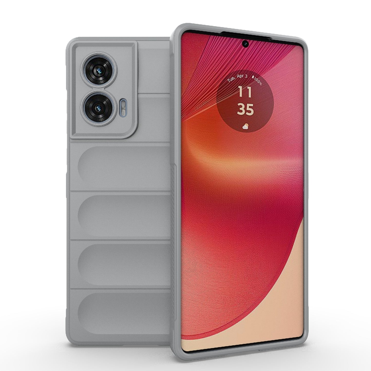 Motorola Edge 50 Fusion 5G Global Magic Shield TPU + Flannel Phone Case: Durable, Non-toxic, Easy Access, Stylish Design