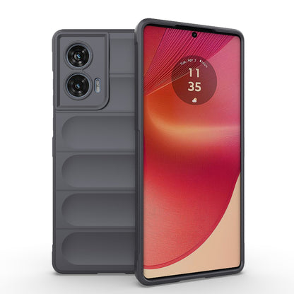 Motorola Edge 50 Fusion 5G Global Magic Shield TPU + Flannel Phone Case: Durable, Non-toxic, Easy Access, Stylish Design
