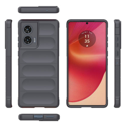 Motorola Edge 50 Fusion 5G Global Magic Shield TPU + Flannel Phone Case: Durable, Non-toxic, Easy Access, Stylish Design