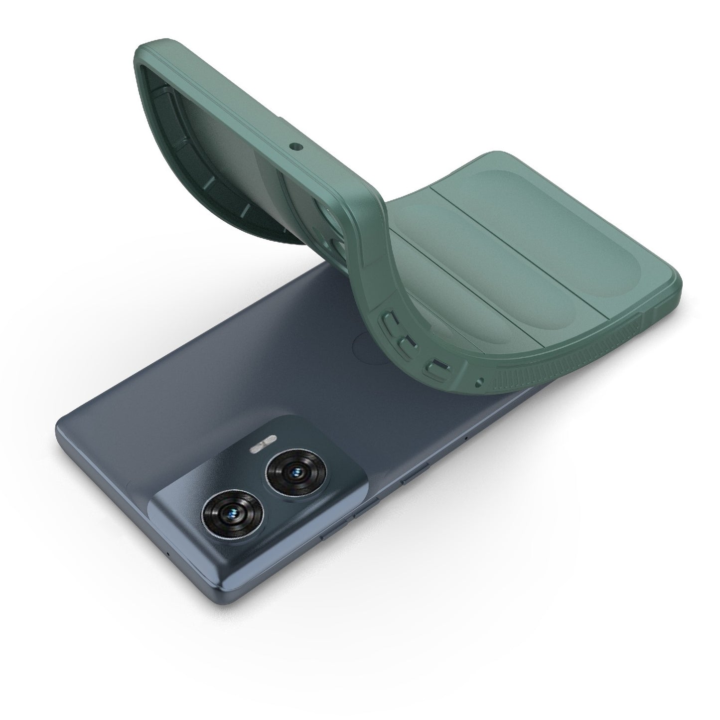 Motorola Edge 50 Fusion 5G Global Magic Shield TPU + Flannel Phone Case: Durable, Non-toxic, Easy Access, Stylish Design
