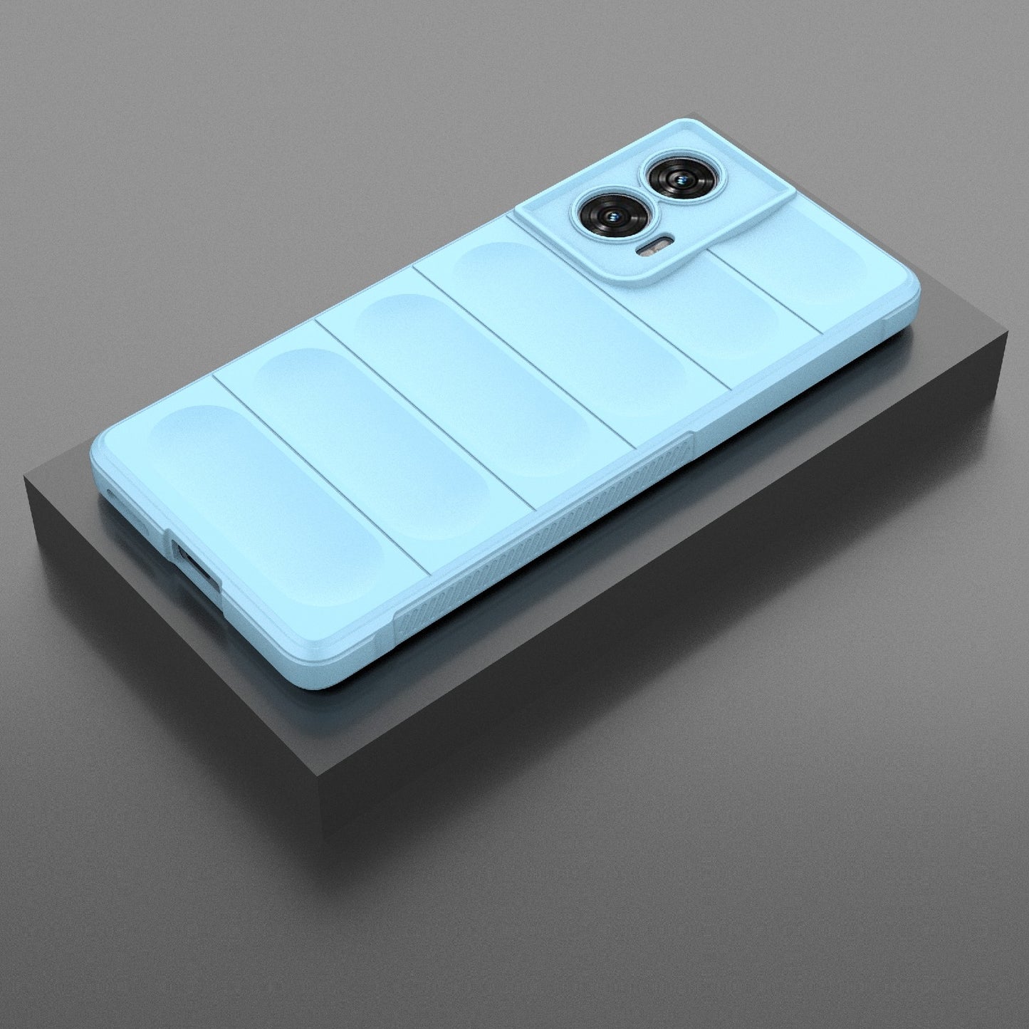 Motorola Edge 50 Fusion 5G Global Magic Shield TPU + Flannel Phone Case: Durable, Non-toxic, Easy Access, Stylish Design