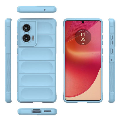Motorola Edge 50 Fusion 5G Global Magic Shield TPU + Flannel Phone Case: Durable, Non-toxic, Easy Access, Stylish Design