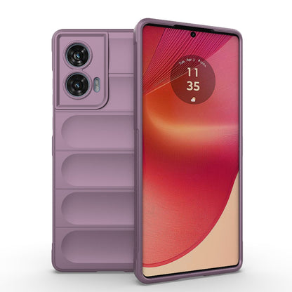 Motorola Edge 50 Fusion 5G Global Magic Shield TPU + Flannel Phone Case: Durable, Non-toxic, Easy Access, Stylish Design