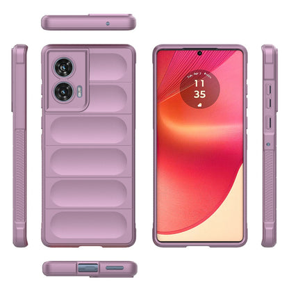 Motorola Edge 50 Fusion 5G Global Magic Shield TPU + Flannel Phone Case: Durable, Non-toxic, Easy Access, Stylish Design