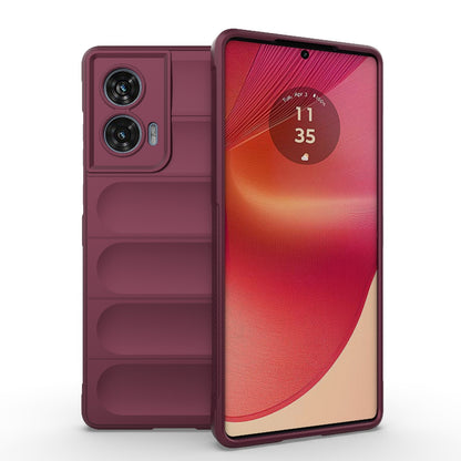 Motorola Edge 50 Fusion 5G Global Magic Shield TPU + Flannel Phone Case: Durable, Non-toxic, Easy Access, Stylish Design