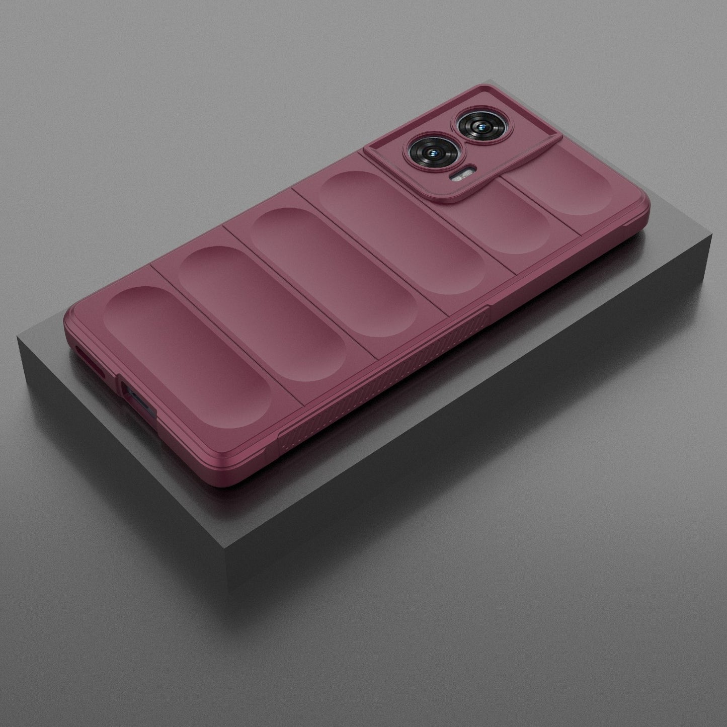 Motorola Edge 50 Fusion 5G Global Magic Shield TPU + Flannel Phone Case: Durable, Non-toxic, Easy Access, Stylish Design