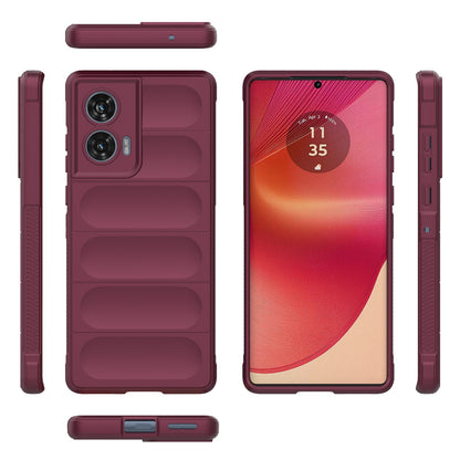 Motorola Edge 50 Fusion 5G Global Magic Shield TPU + Flannel Phone Case: Durable, Non-toxic, Easy Access, Stylish Design