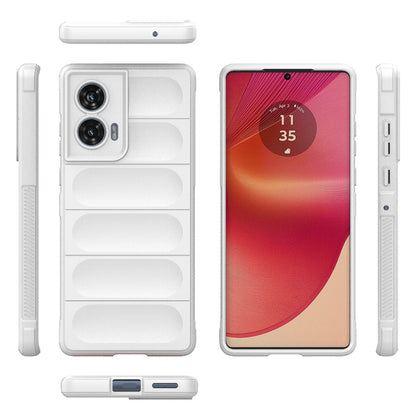 Motorola Edge 50 Fusion 5G Global Magic Shield TPU + Flannel Phone Case: Durable, Non-toxic, Easy Access, Stylish Design