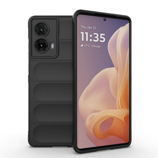 Motorola Moto G85 5G Global Magic Shield TPU + Flannel Phone Case: Durable, Non-toxic, Easy Access, Stylish Design