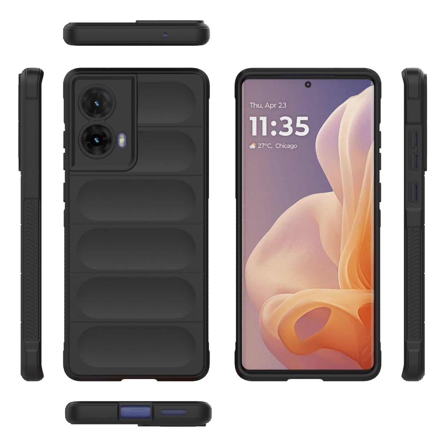 Motorola Moto G85 5G Global Magic Shield TPU + Flannel Phone Case: Durable, Non-toxic, Easy Access, Stylish Design