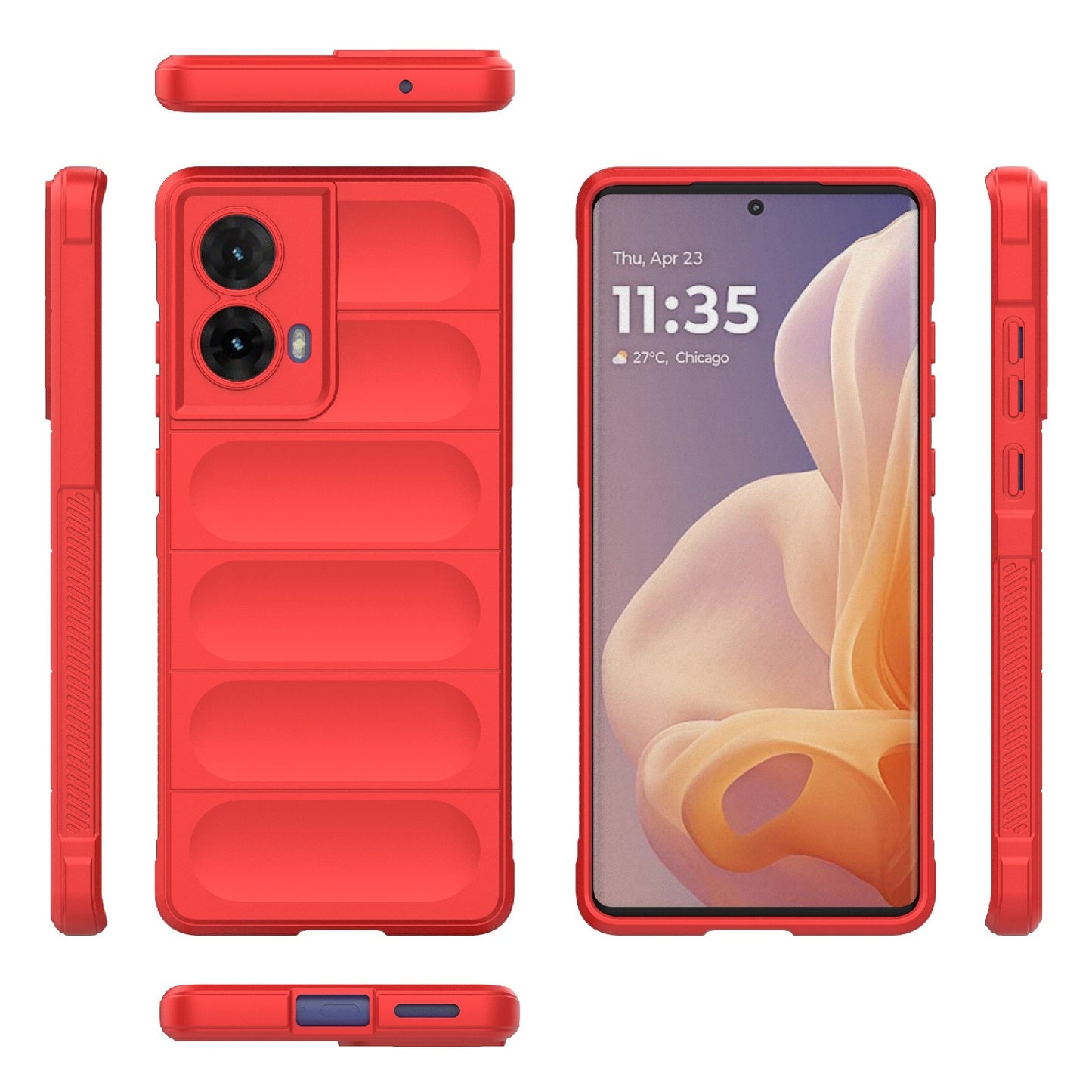 Motorola Moto G85 5G Global Magic Shield TPU + Flannel Phone Case: Durable, Non-toxic, Easy Access, Stylish Design
