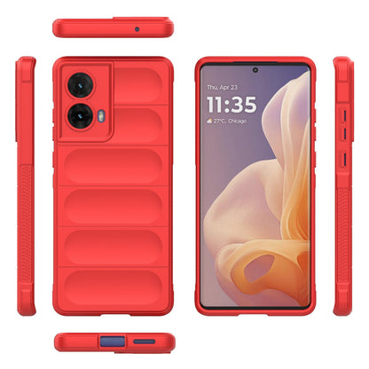 Motorola Moto G85 5G Global Magic Shield TPU + Flannel Phone Case: Durable, Non-toxic, Easy Access, Stylish Design