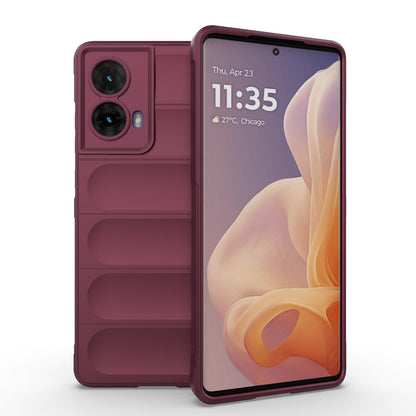 Motorola Moto G85 5G Global Magic Shield TPU + Flannel Phone Case: Durable, Non-toxic, Easy Access, Stylish Design