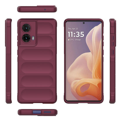 Motorola Moto G85 5G Global Magic Shield TPU + Flannel Phone Case: Durable, Non-toxic, Easy Access, Stylish Design