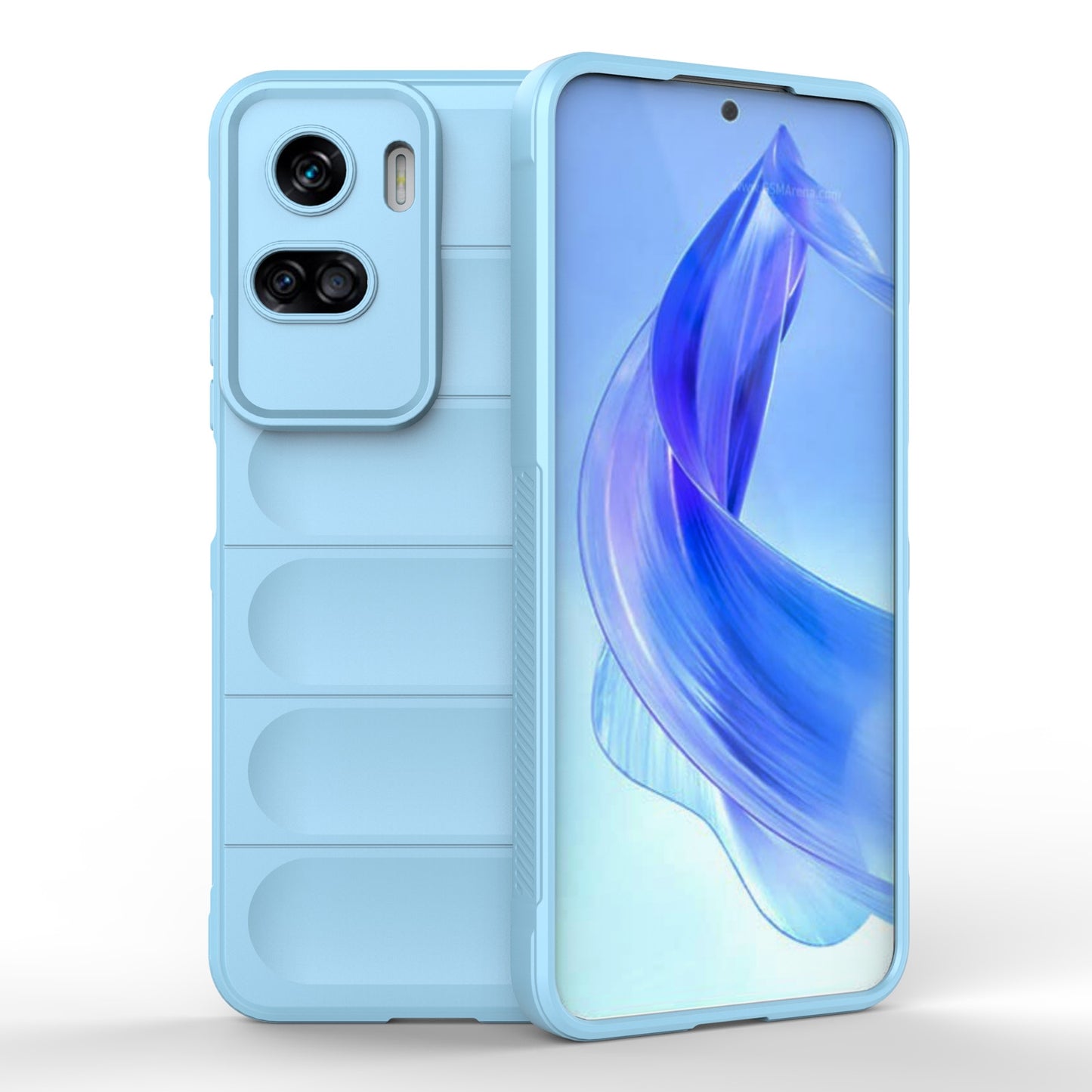 Honor 90 Lite Magic Shield TPU + Flannel Phone Case: Durable, Non-toxic, Easy Access, Stylish Design
