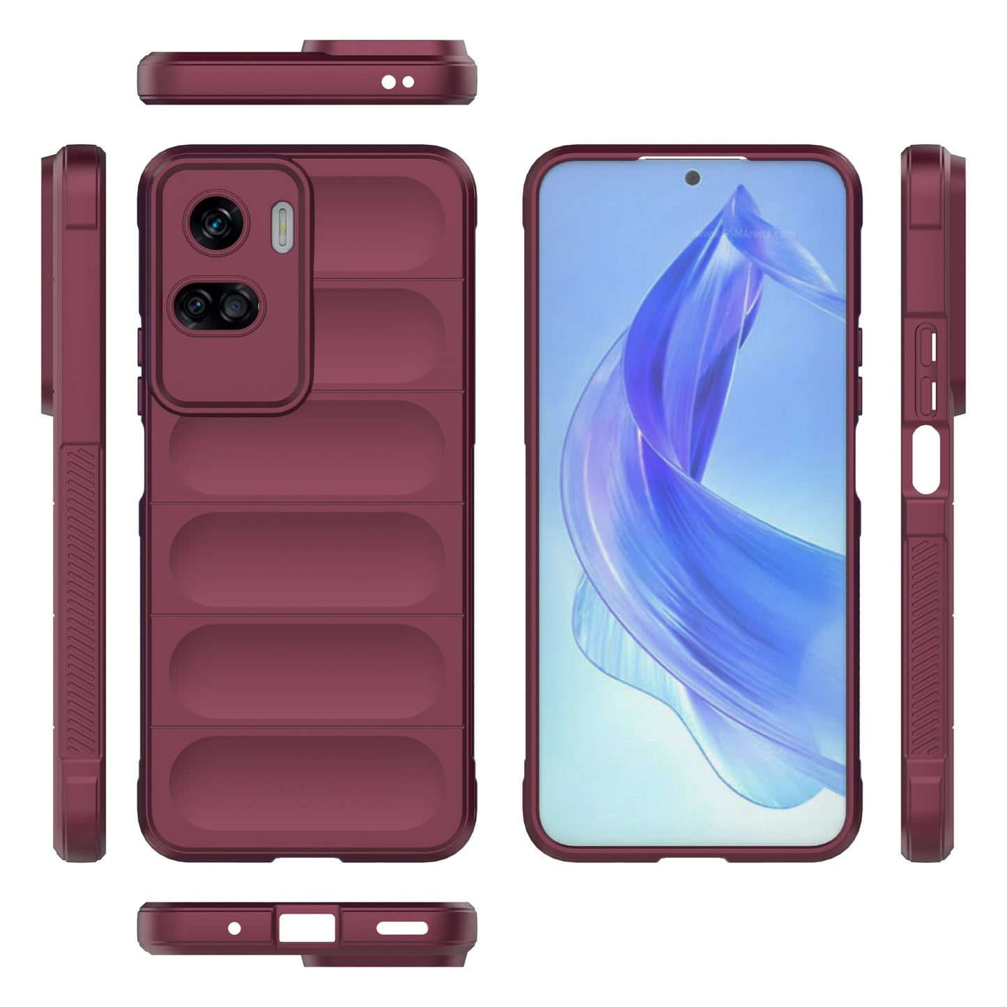 Honor 90 Lite Magic Shield TPU + Flannel Phone Case: Durable, Non-toxic, Easy Access, Stylish Design