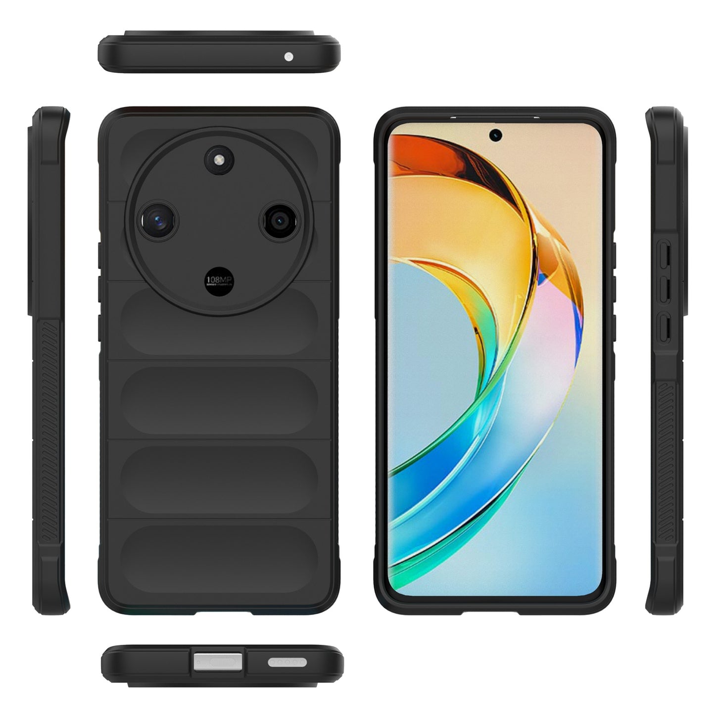 Honor X50 5G Global Magic Shield TPU + Flannel Phone Case: Durable, Non-toxic, Easy Access, Stylish Design