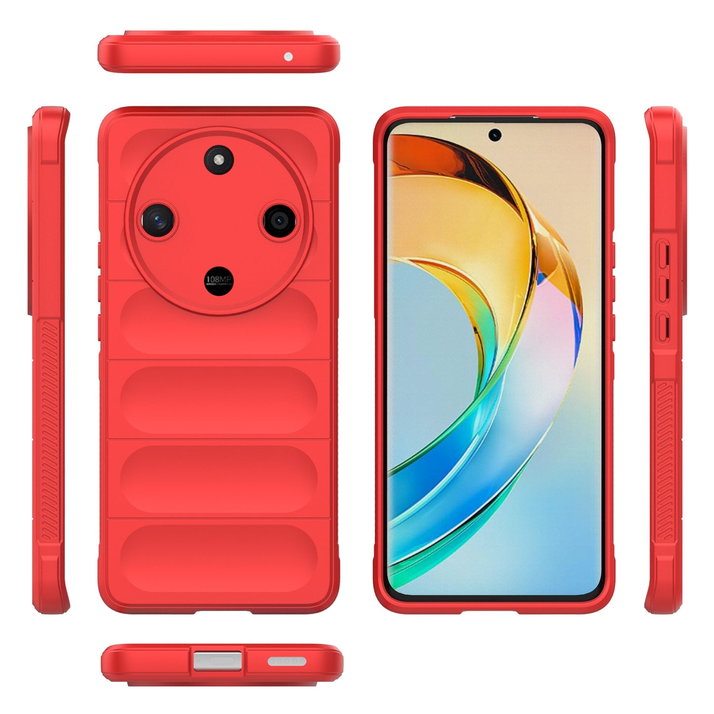 Honor X9b Magic Shield TPU + Flannel Phone Case: Durable, Non-toxic, Easy Access, Stylish Design