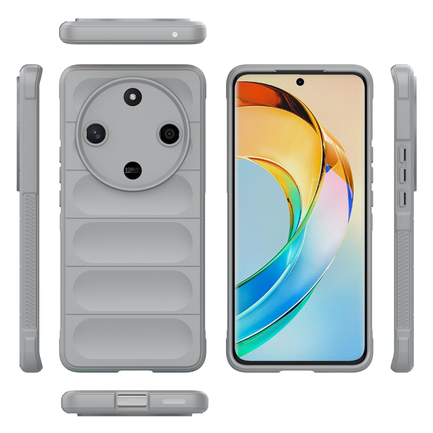 Honor X50 5G Global Magic Shield TPU + Flannel Phone Case: Durable, Non-toxic, Easy Access, Stylish Design