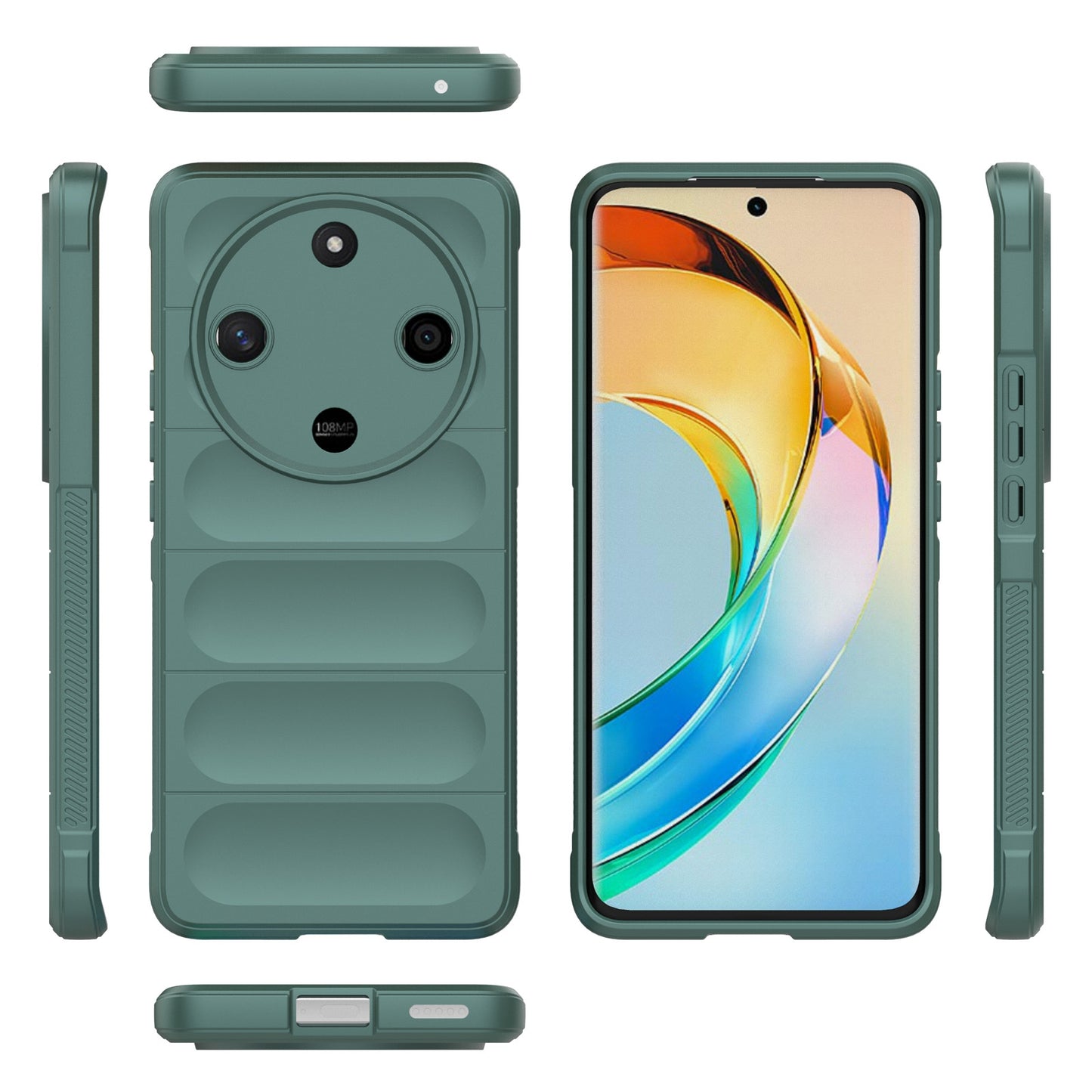Honor X50 5G Global Magic Shield TPU + Flannel Phone Case: Durable, Non-toxic, Easy Access, Stylish Design