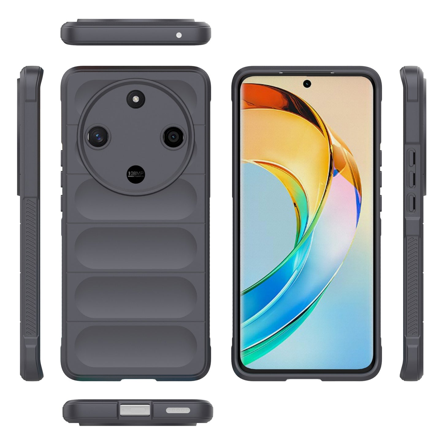 Honor X9b Magic Shield TPU + Flannel Phone Case: Durable, Non-toxic, Easy Access, Stylish Design