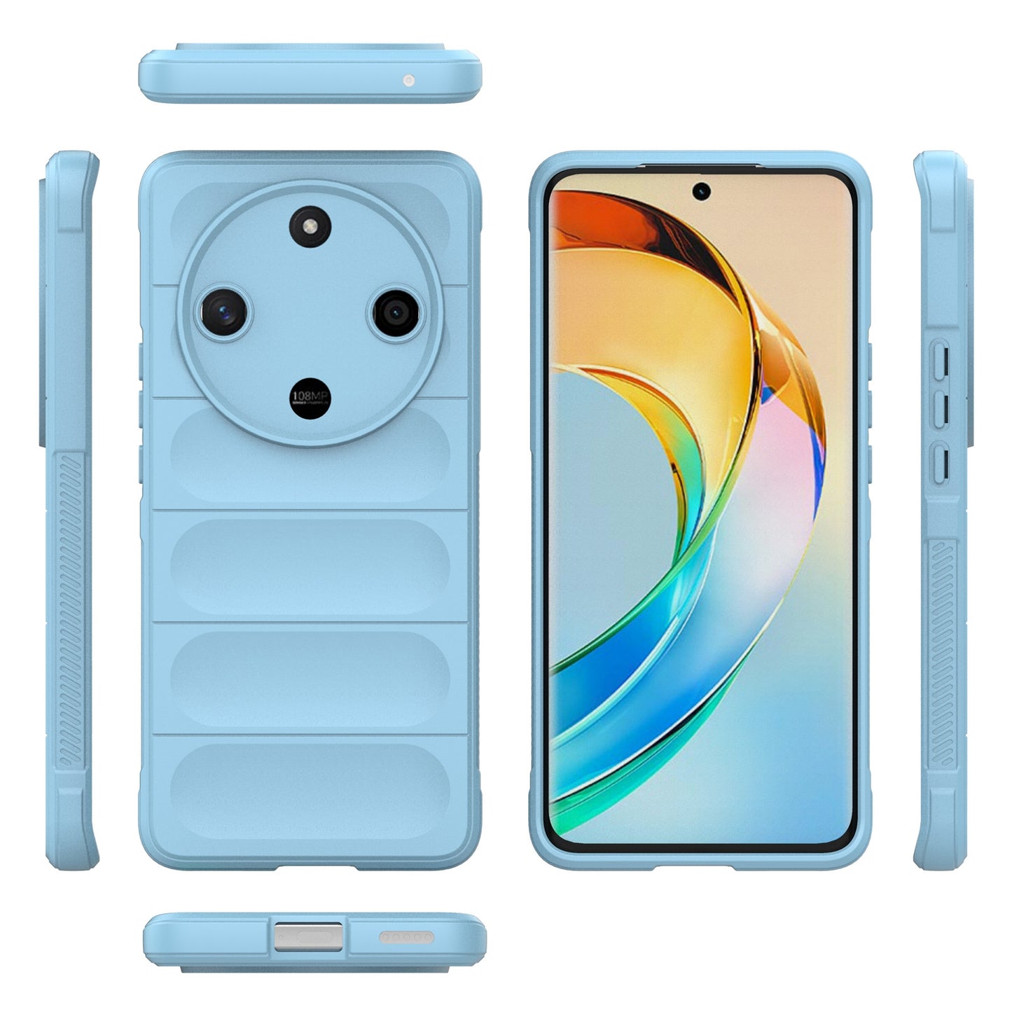 Honor X50 5G Global Magic Shield TPU + Flannel Phone Case: Durable, Non-toxic, Easy Access, Stylish Design