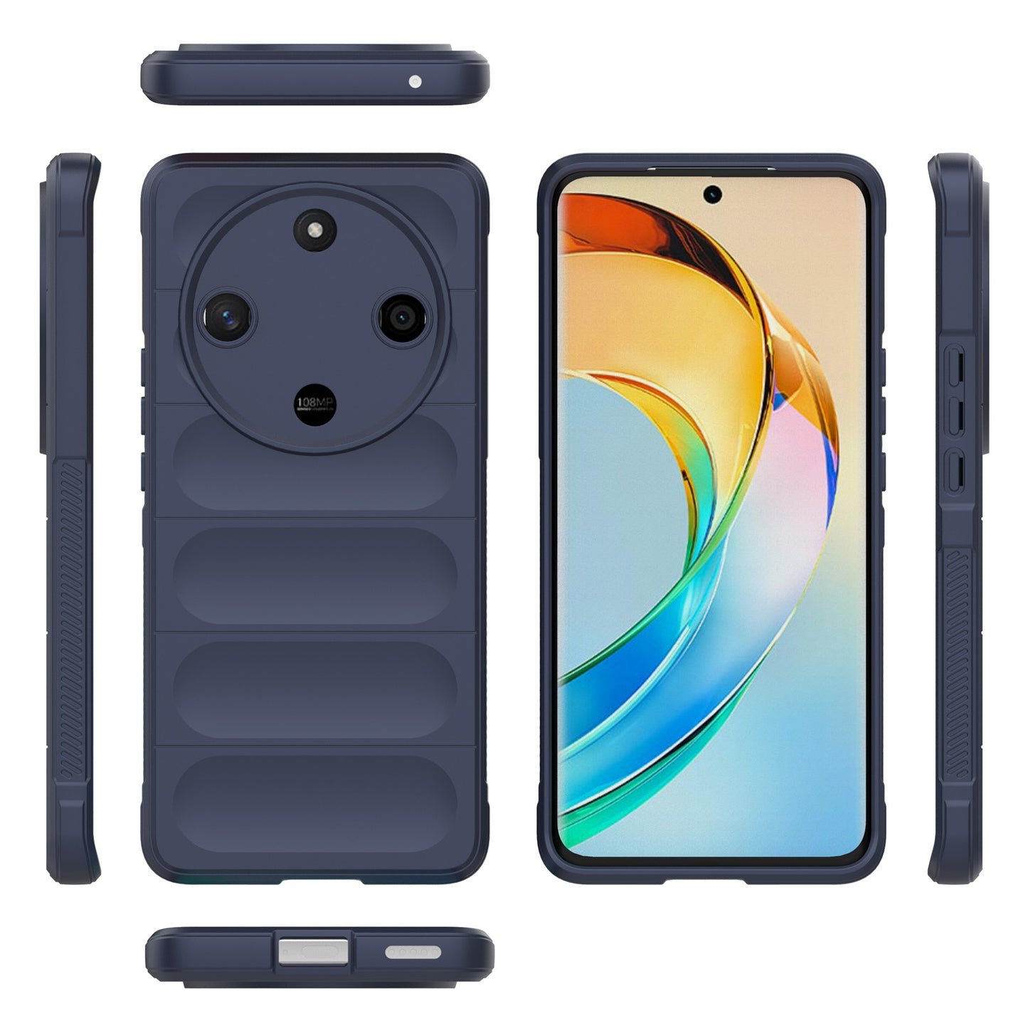 Honor X50 5G Global Magic Shield TPU + Flannel Phone Case: Durable, Non-toxic, Easy Access, Stylish Design