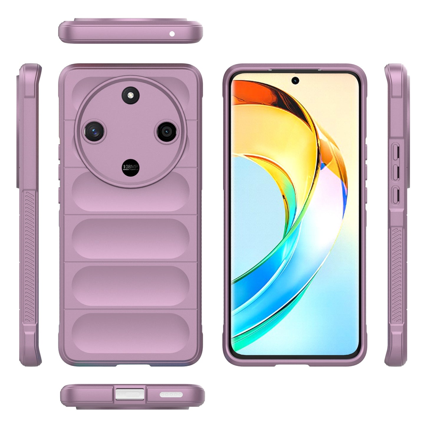 Honor X9b Magic Shield TPU + Flannel Phone Case: Durable, Non-toxic, Easy Access, Stylish Design