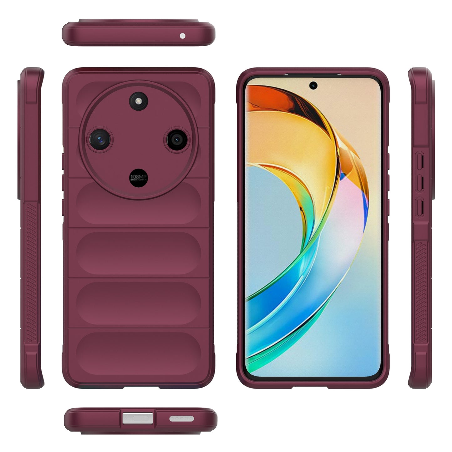 Honor X50 5G Global Magic Shield TPU + Flannel Phone Case: Durable, Non-toxic, Easy Access, Stylish Design