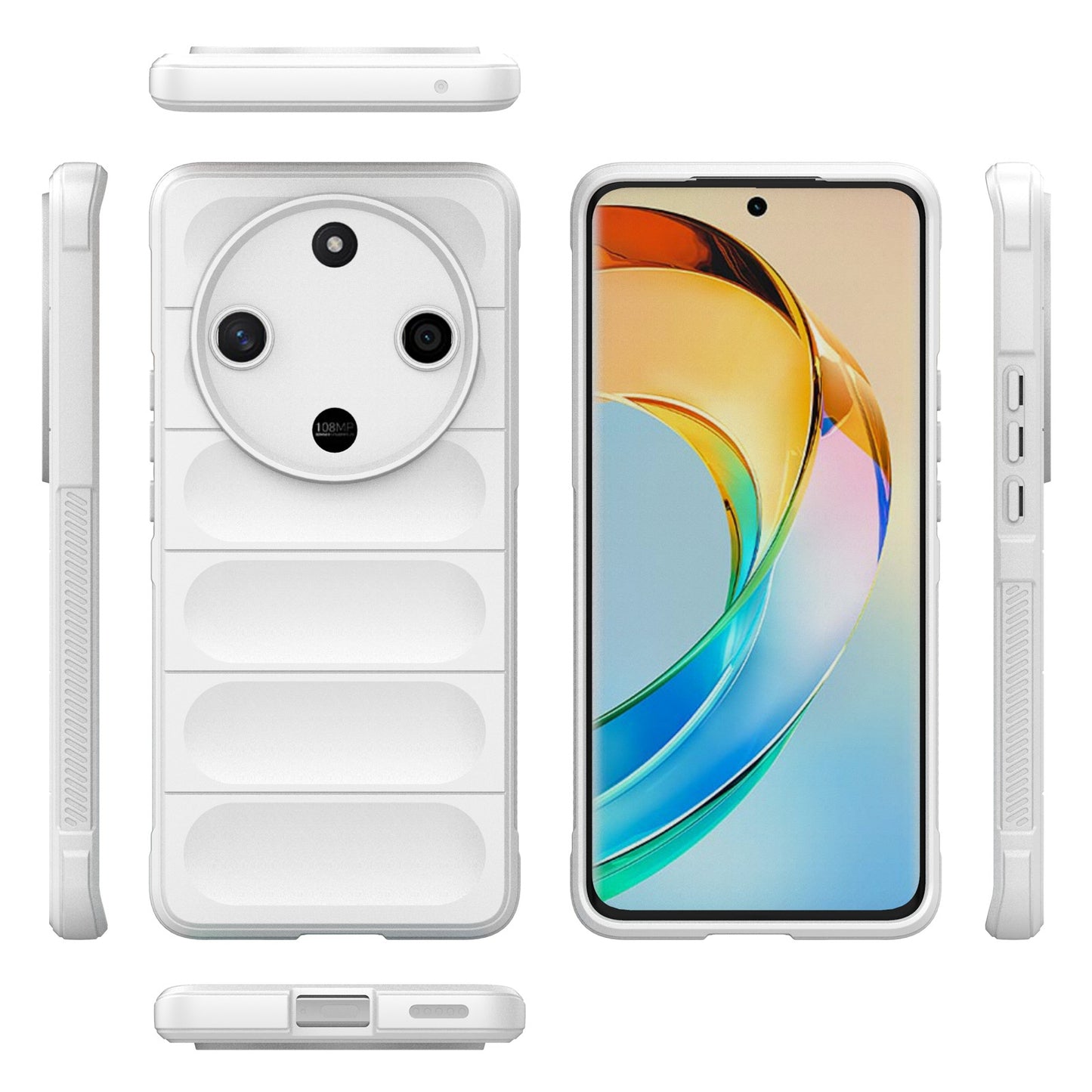 Honor X9b Magic Shield TPU + Flannel Phone Case: Durable, Non-toxic, Easy Access, Stylish Design