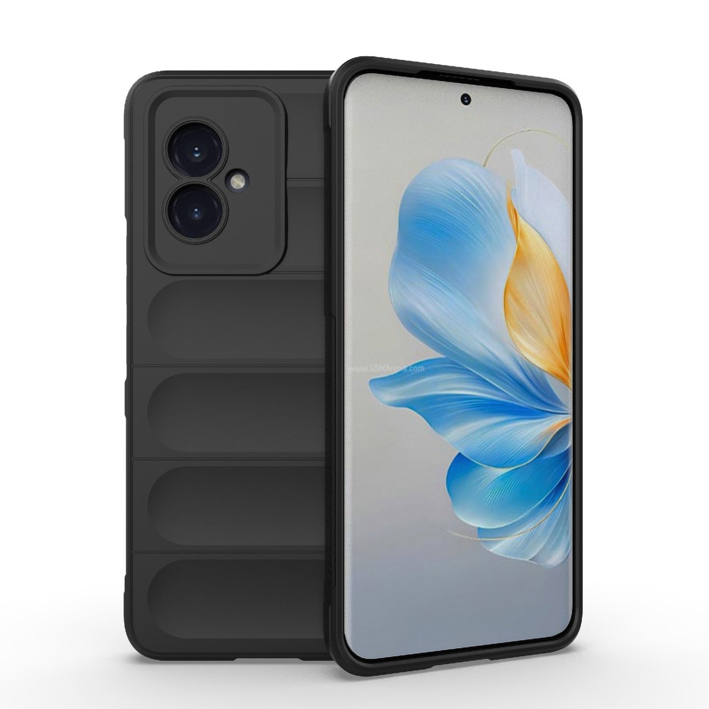 Honor 100 5G Magic Shield TPU + Flannel Phone Case: Durable, Non-toxic, Easy Access, Stylish Design