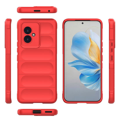 Honor 100 5G Magic Shield TPU + Flannel Phone Case: Durable, Non-toxic, Easy Access, Stylish Design