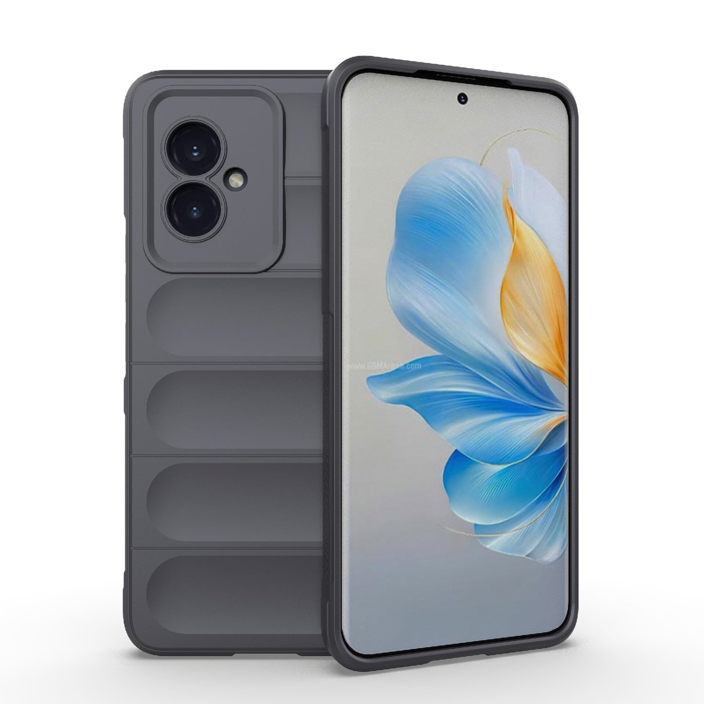 Honor 100 5G Magic Shield TPU + Flannel Phone Case: Durable, Non-toxic, Easy Access, Stylish Design