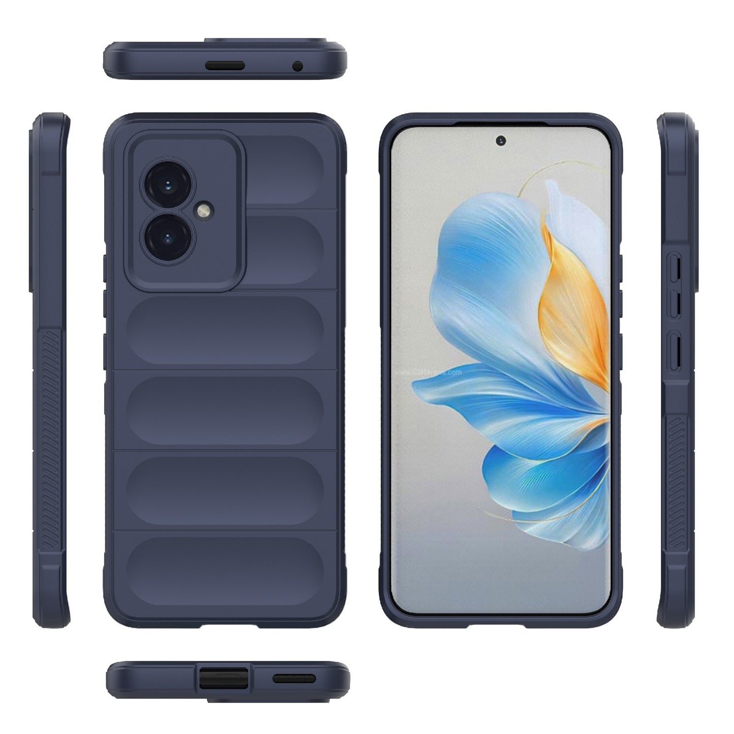Honor 100 5G Magic Shield TPU + Flannel Phone Case: Durable, Non-toxic, Easy Access, Stylish Design