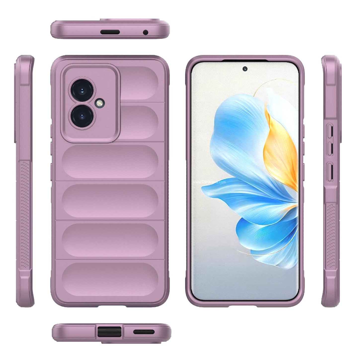 Honor 100 5G Magic Shield TPU + Flannel Phone Case: Durable, Non-toxic, Easy Access, Stylish Design