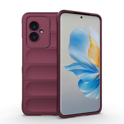 Honor 100 5G Magic Shield TPU + Flannel Phone Case: Durable, Non-toxic, Easy Access, Stylish Design