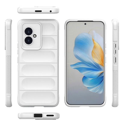 Honor 100 5G Magic Shield TPU + Flannel Phone Case: Durable, Non-toxic, Easy Access, Stylish Design