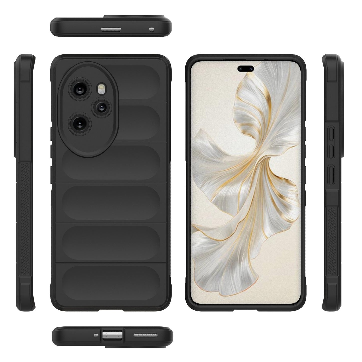 Honor 100 Pro 5G Magic Shield TPU + Flannel Phone Case: Durable, Non-toxic, Easy Access, Stylish Design