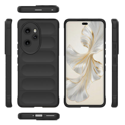Honor 100 Pro 5G Magic Shield TPU + Flannel Phone Case: Durable, Non-toxic, Easy Access, Stylish Design