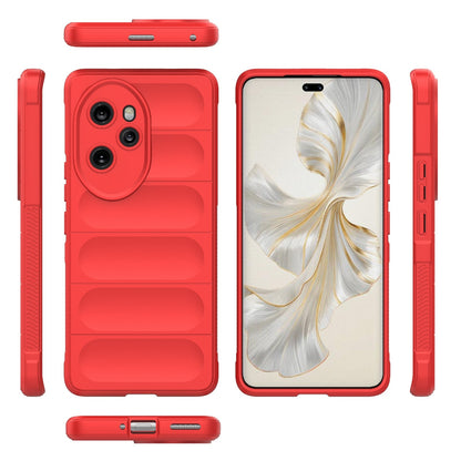 Honor 100 Pro 5G Magic Shield TPU + Flannel Phone Case: Durable, Non-toxic, Easy Access, Stylish Design