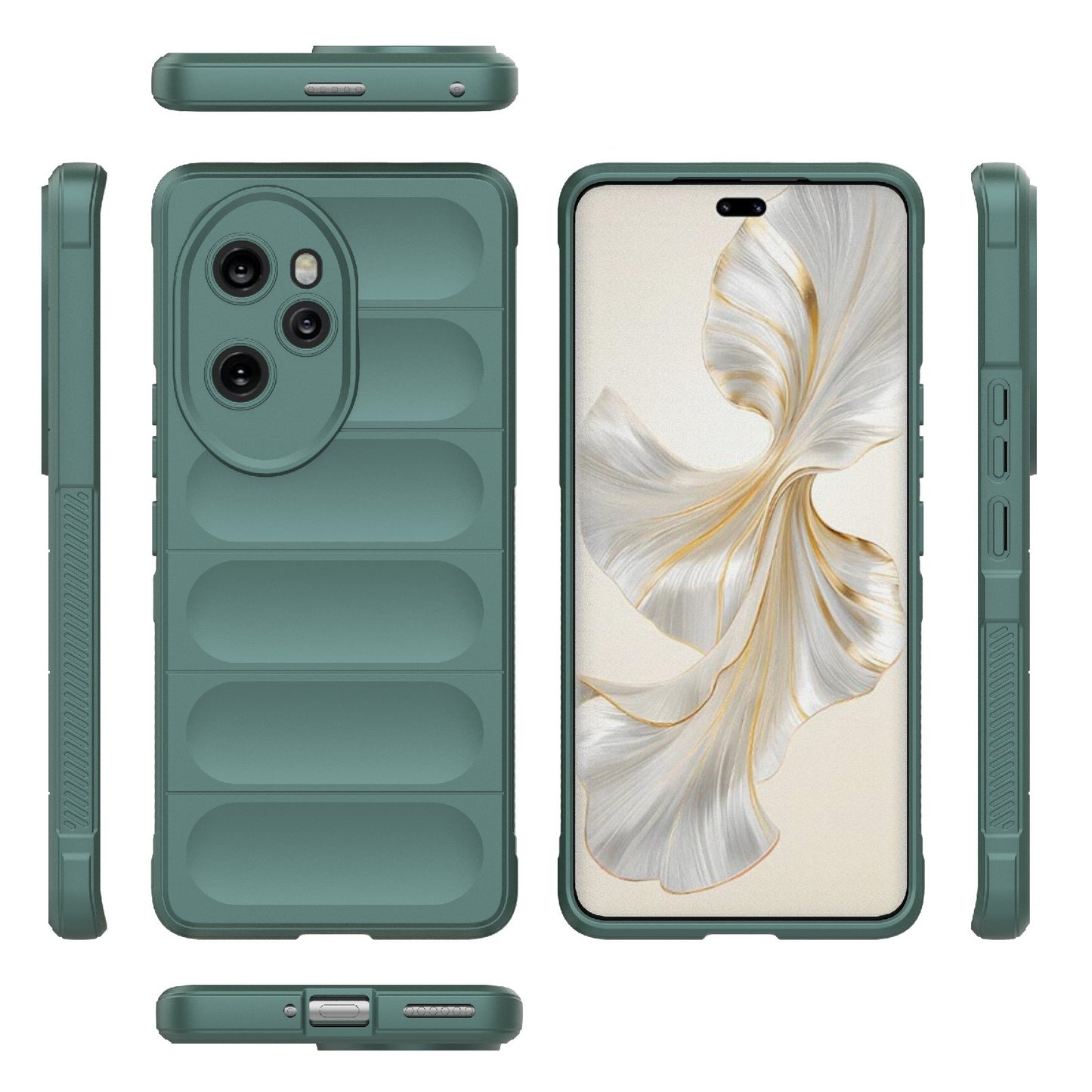 Honor 100 Pro 5G Magic Shield TPU + Flannel Phone Case: Durable, Non-toxic, Easy Access, Stylish Design