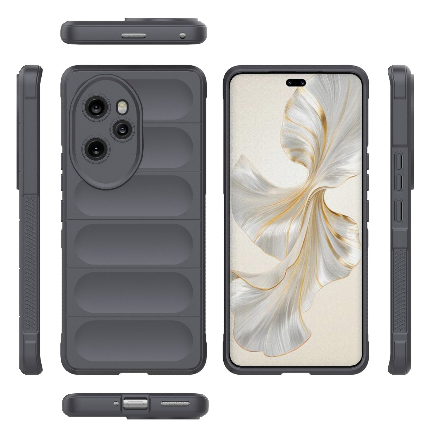 Honor 100 Pro 5G Magic Shield TPU + Flannel Phone Case: Durable, Non-toxic, Easy Access, Stylish Design
