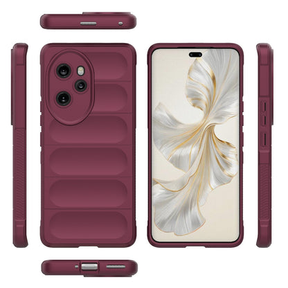 Honor 100 Pro 5G Magic Shield TPU + Flannel Phone Case: Durable, Non-toxic, Easy Access, Stylish Design